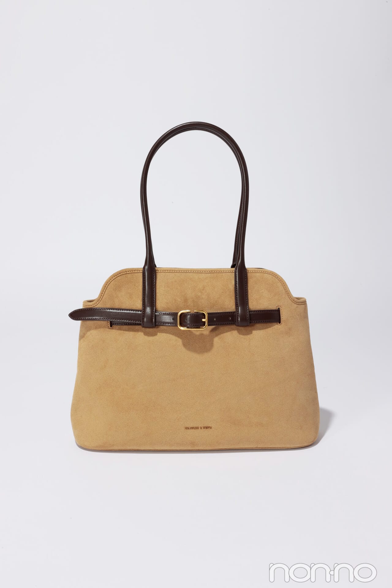 Victoria ヴィクトリア ベルトトラペーズトートバッグ 　サハラサンド