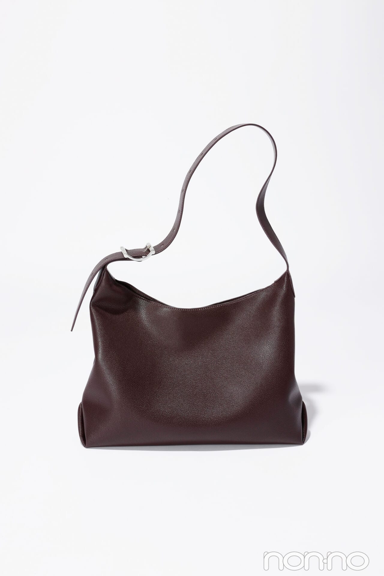 ゾラ バックルストラップホーボーバッグ　プラム