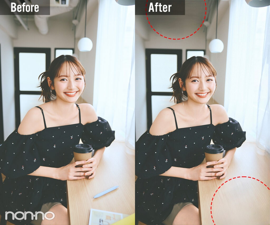 加藤栞　Surfaceペイント機能　before、after