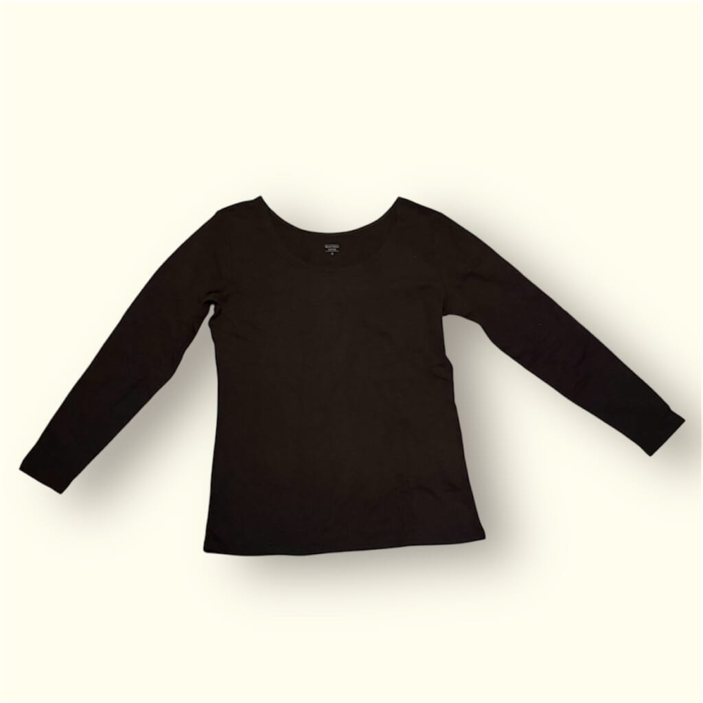 極暖ヒートテックコットンUネックT/8分袖
BLACK