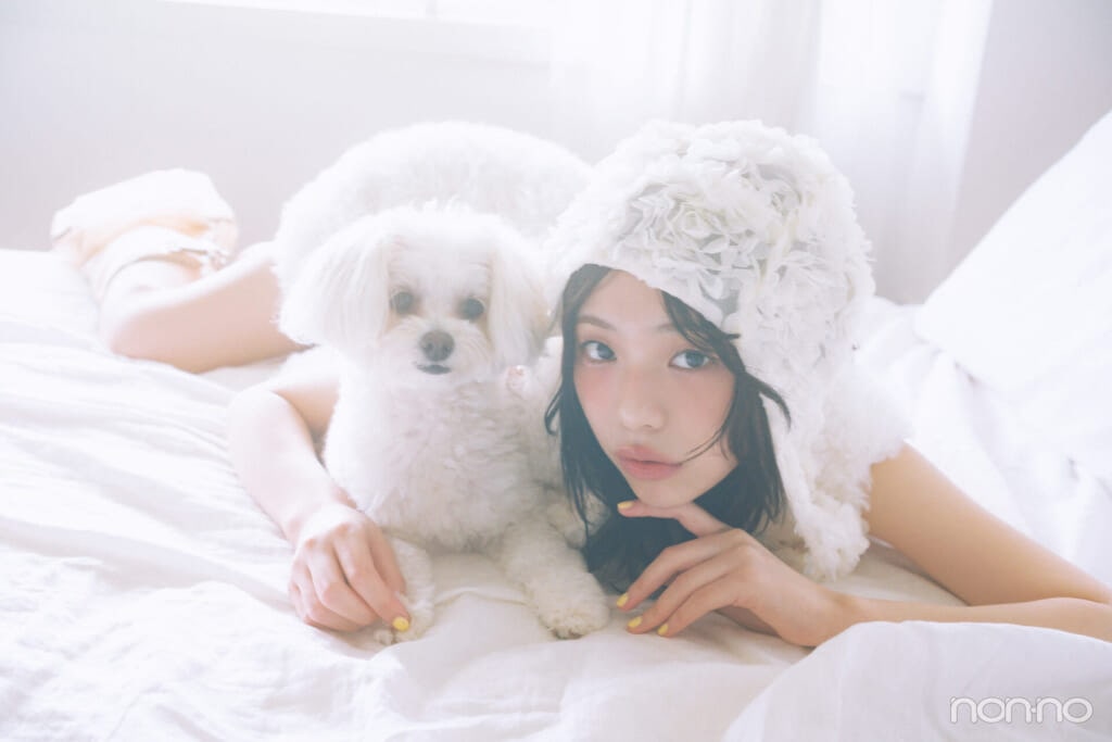 菊地姫奈のひなでぃぐ。第12回愛犬と並ぶショット