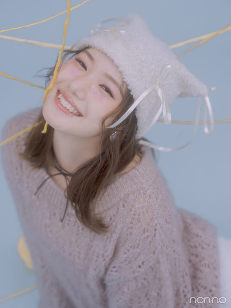 猫耳帽をかぶって笑顔を見せるモーニング娘。’25横山玲奈さん