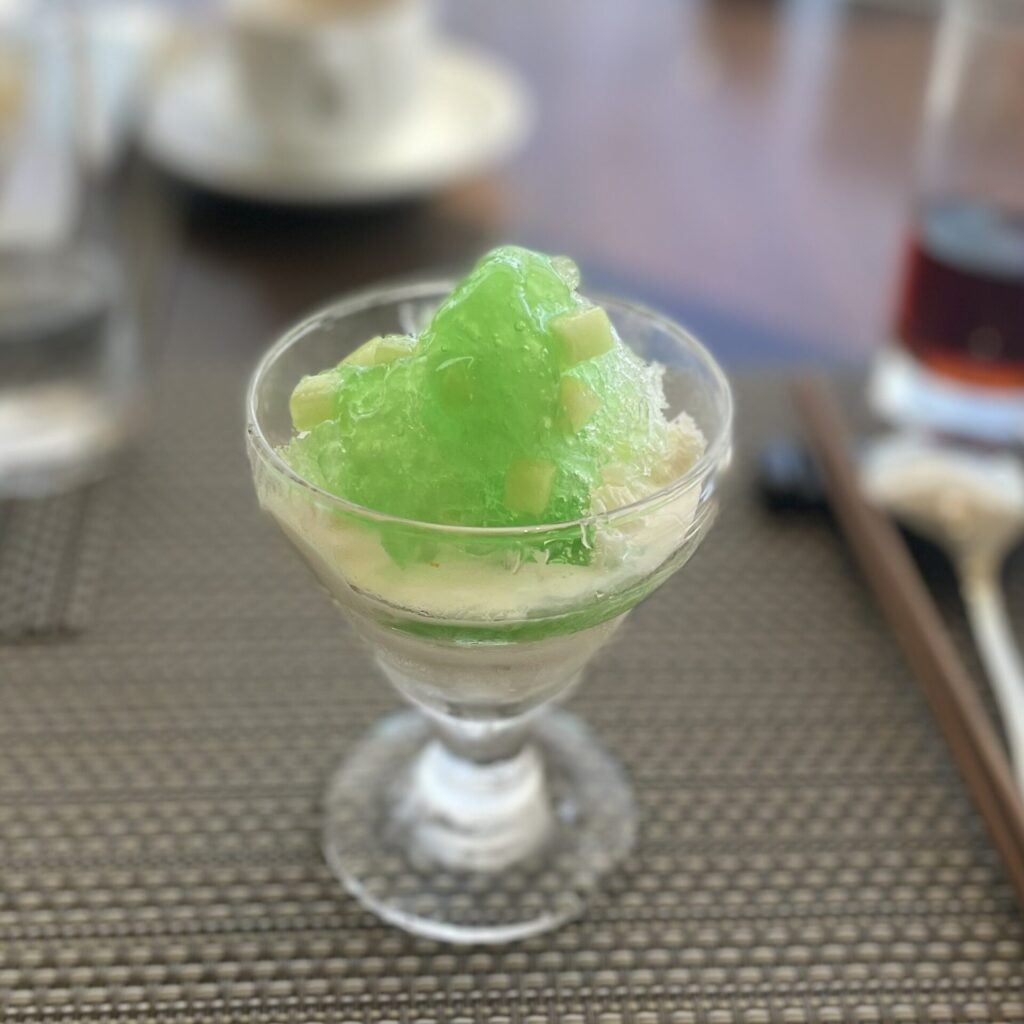 メロンかき氷
