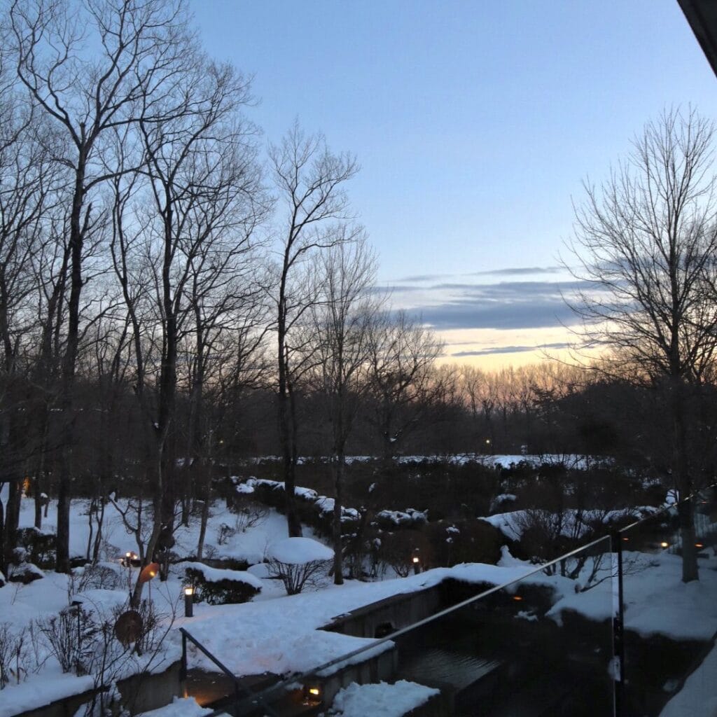 星野リゾート　リゾナーレ那須　夕焼けの景色