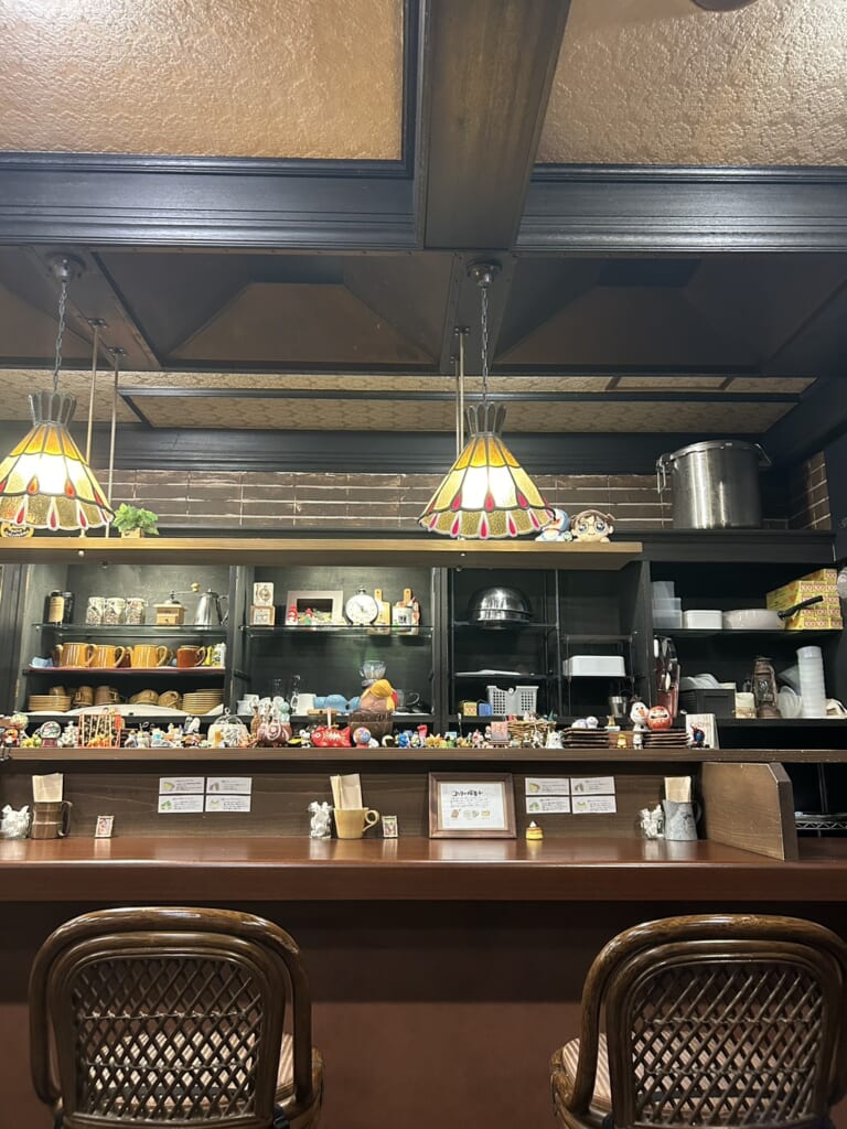 カウンター席の写真。