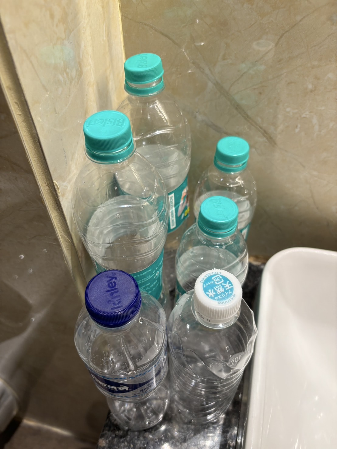 シャワーを使わない代わりにペットボトルを使った