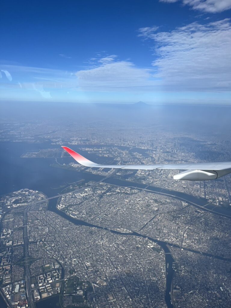 飛行機から見える町