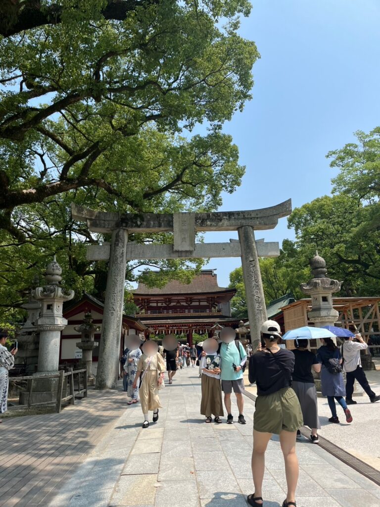 大宰府　夏　暑い