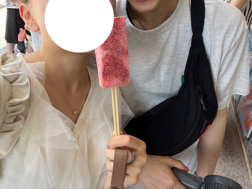 くずアイスバー　大宰府　食べ歩き