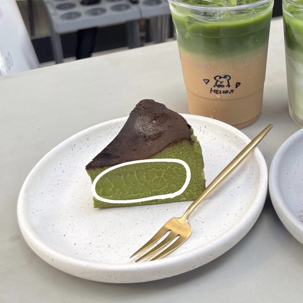 抹茶チーズケーキ