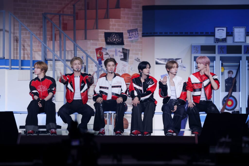 TWS運動部PRタイムを楽しむメンバー