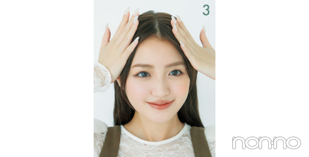 香音のストレートアイロンアレンジプロセスカット1-19