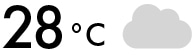 28℃くもり