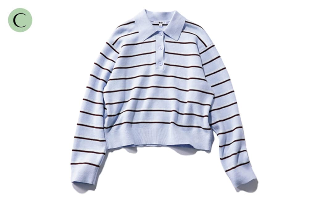 ニット￥3990／UNIQLO