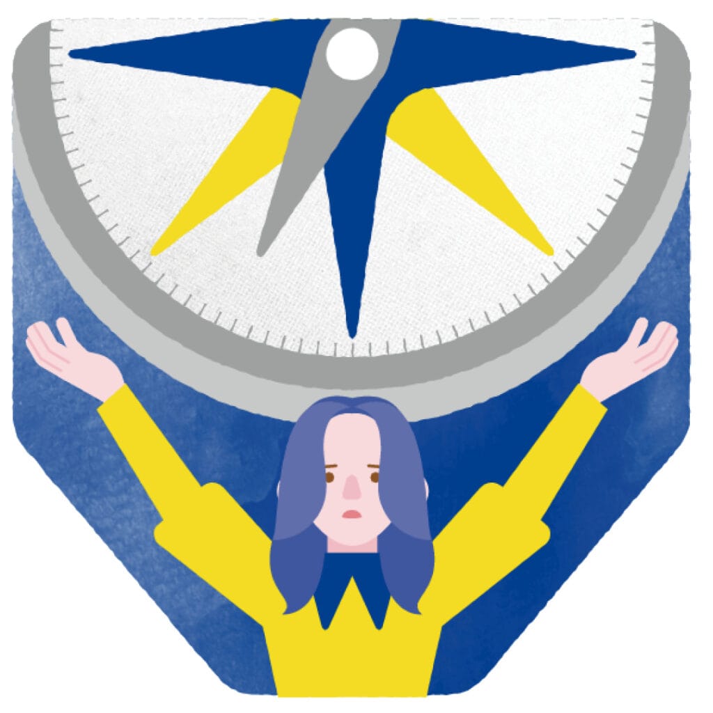 銀の羅針盤座イラスト