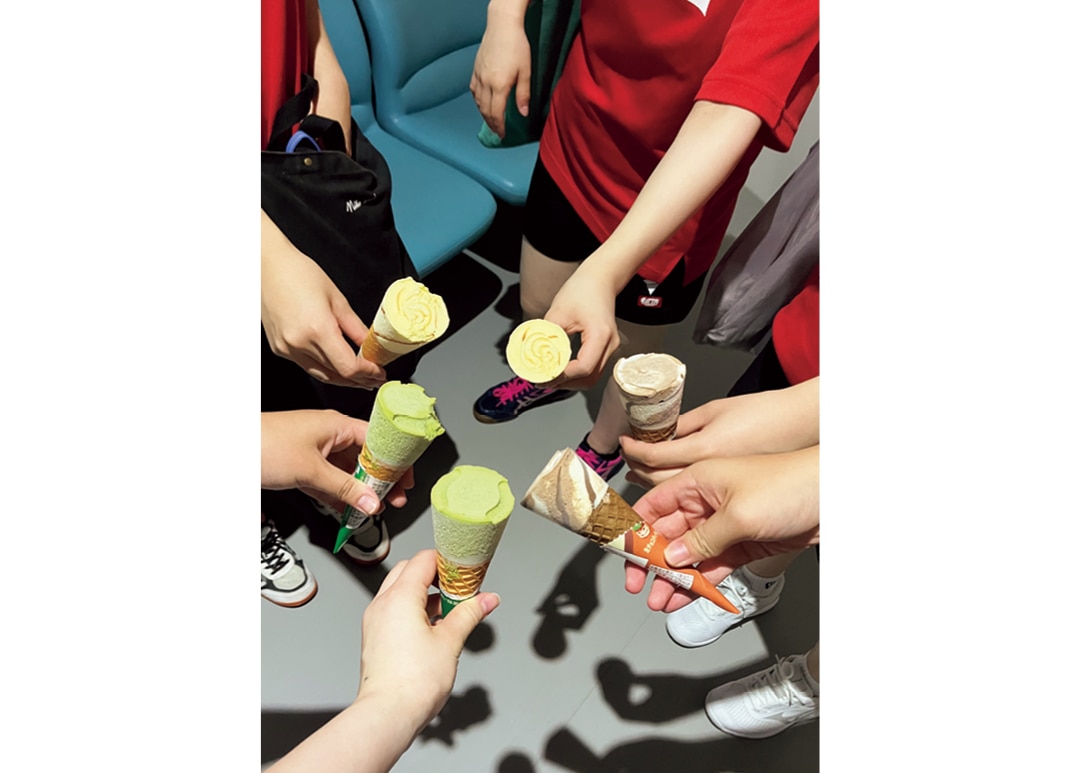 練習後に〝青春する〞時間がごほうび(ちゃちゃさん・大学3年)