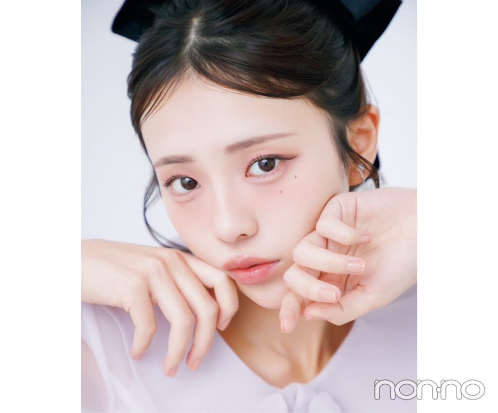 菊地姫奈のネコ顔メイクのリップHOW TO