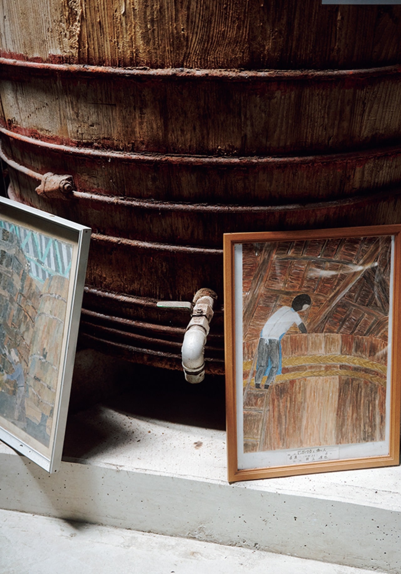 蔵見学に来た小学生が描いた絵