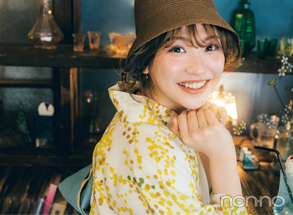 村上なずなの下町散策女子会の浴衣コーデに似合うヘアアレンジ