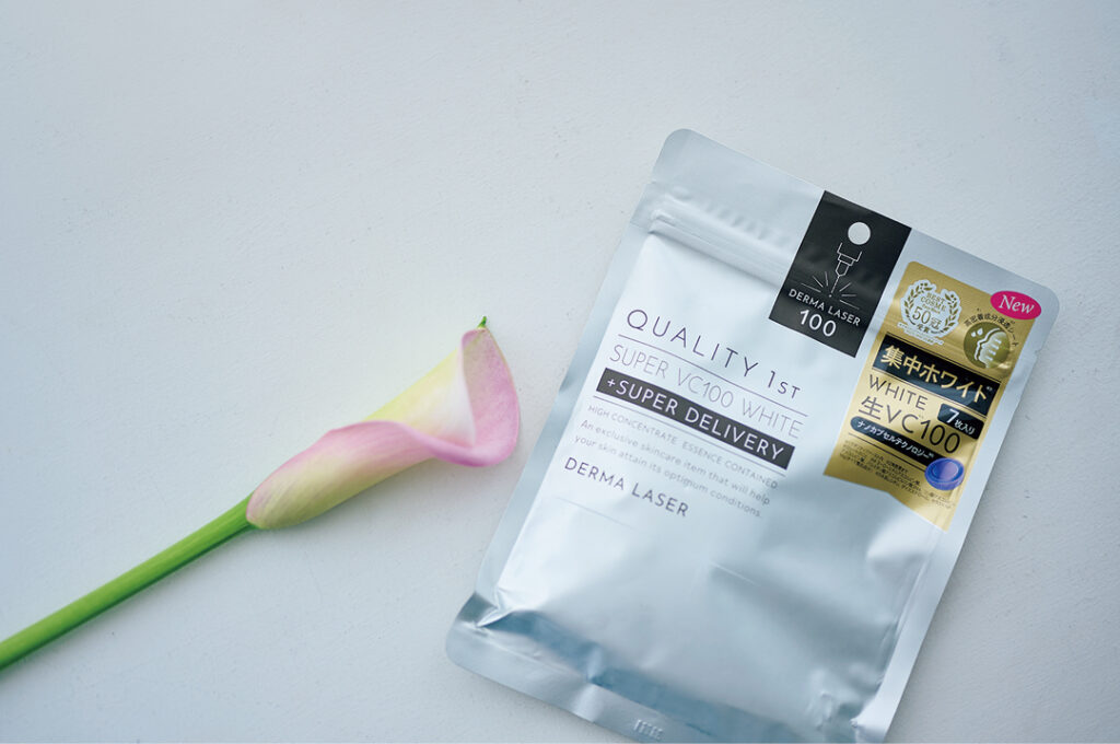 加藤栞の愛用シートマスク クオリティファースト ダーマレーザー スーパー VC100 ホワイトマスク