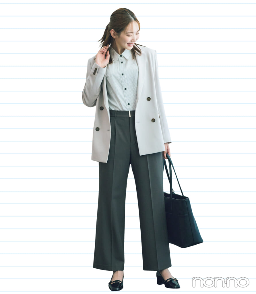 「ANY SIS」
ウーステッドエステルワイドパンツ