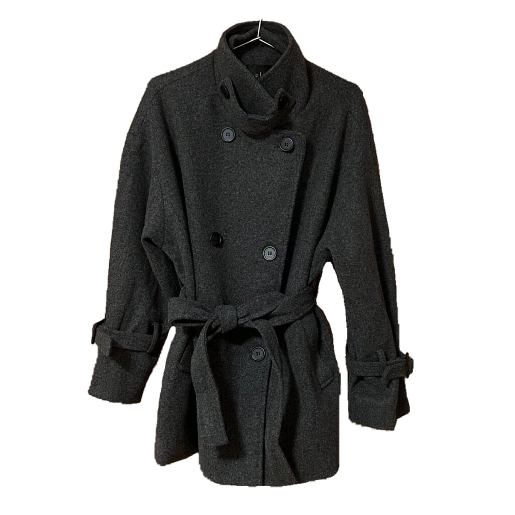 グレーコート リボン付き