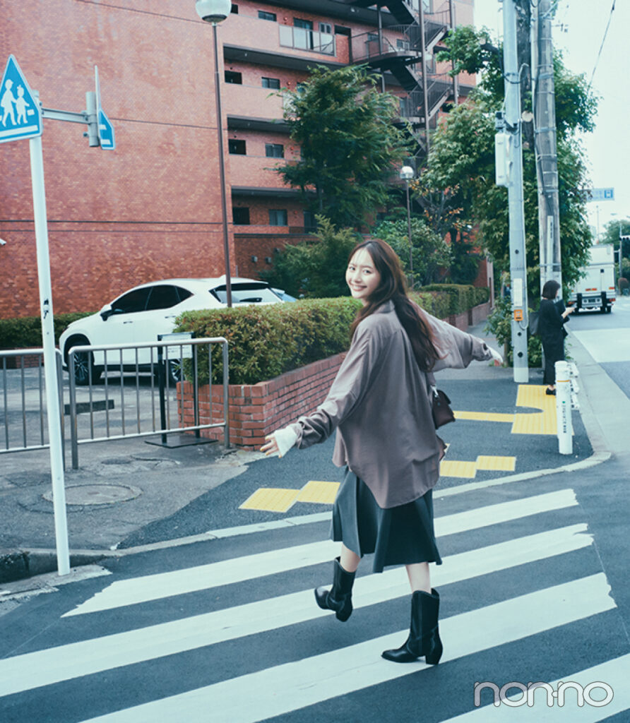 加藤栞の夏→秋着回し23℃ Late Septemberモデルカット4-7