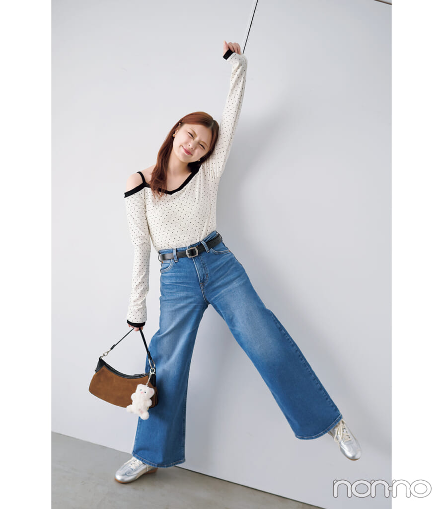 推しのライブコンサートに行く日のデニムコーデLee
LASTIC WIDE