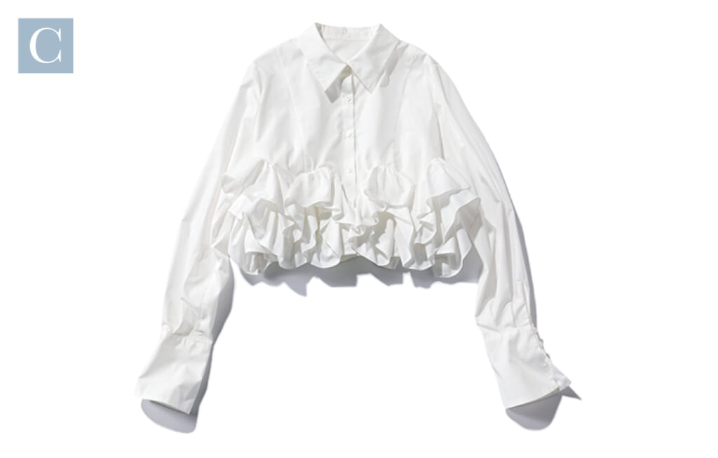 シャツ￥9900／dazzlin