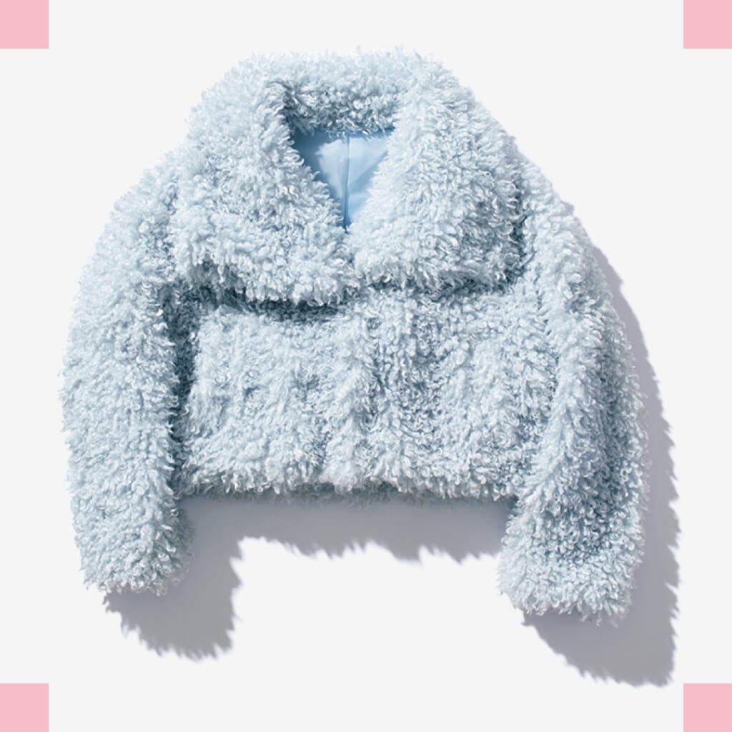 ems exciteのプードルファージャケット