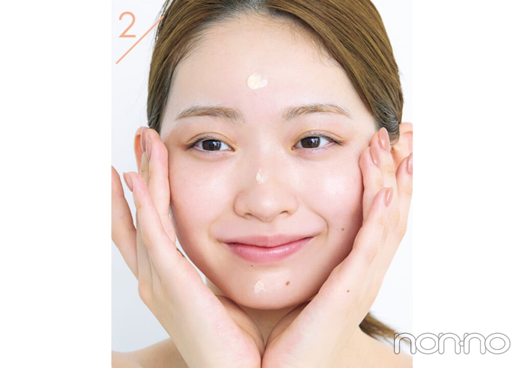 村上なずなの素肌からキレイ風ベースメイクレシピプロセスカット1-7