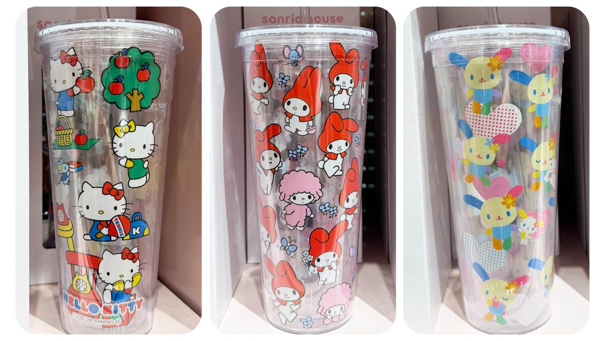 サンリオハウスの「クリアタンブラー」は、レトロ可愛い＆コスパも最強