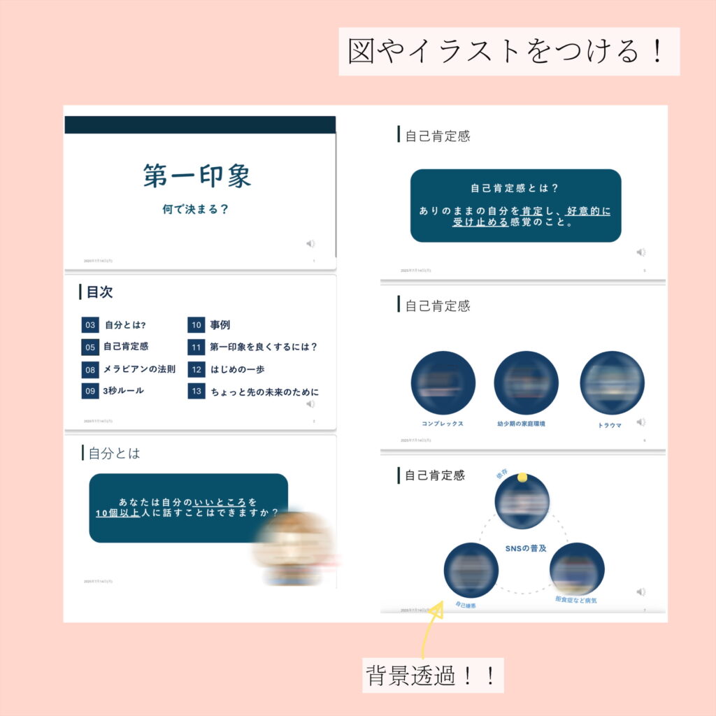 プレゼン図やイラストについて