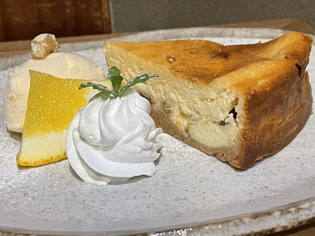 林檎のチーズケーキ