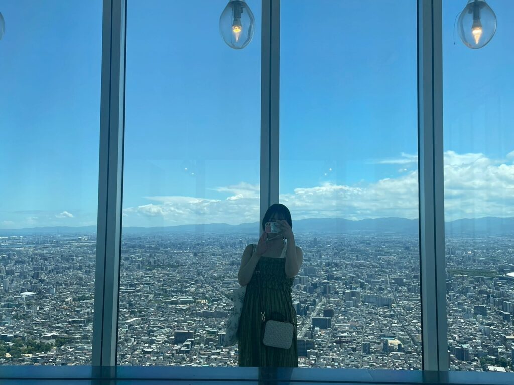 あべのハルカスの景色と自分