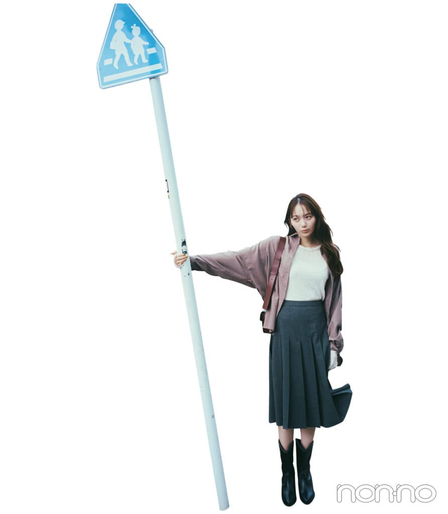 加藤栞の夏→秋着回し23℃ Late Septemberモデルカット4-8