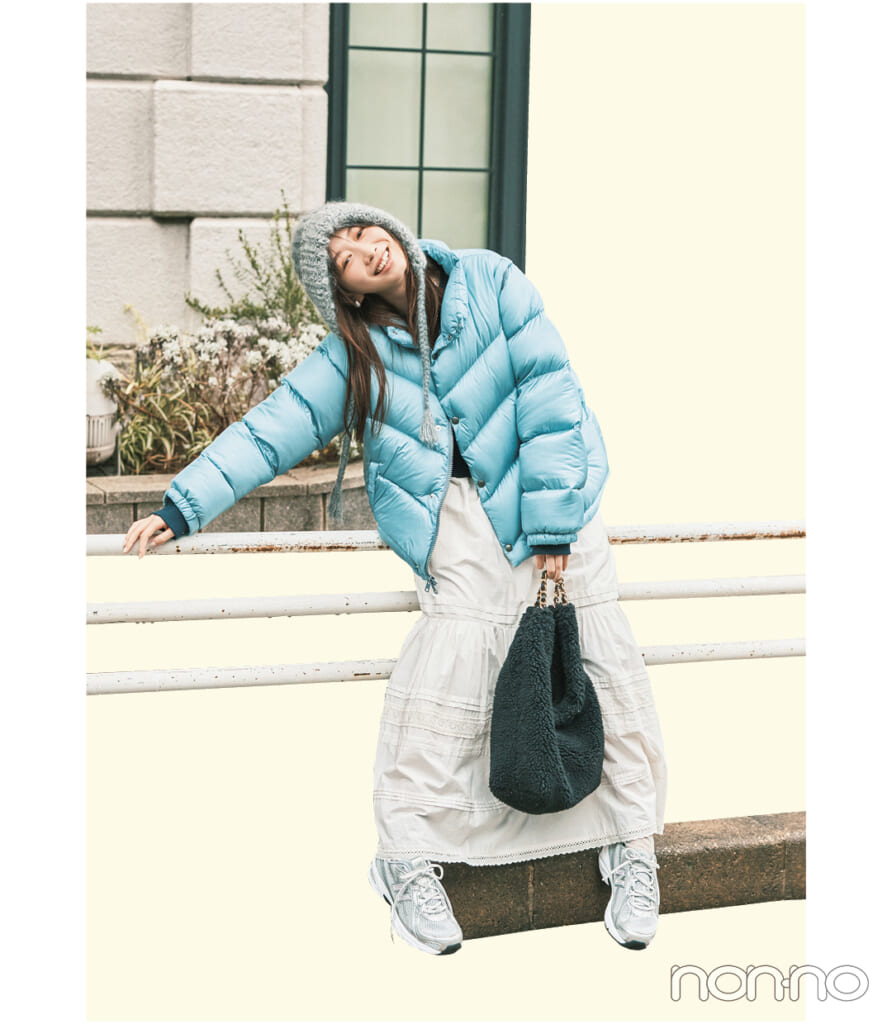 岡本夏美のジモ着にならないダウンモデルカット9