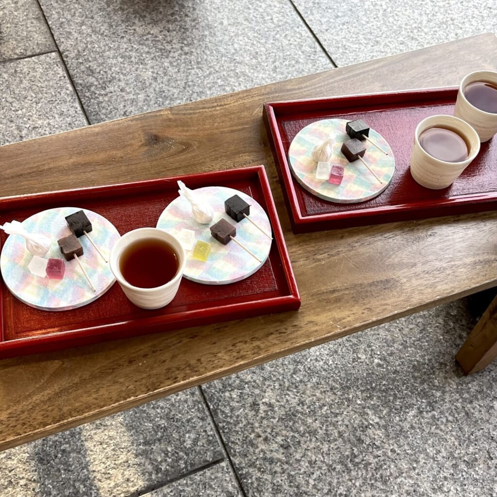 金沢片町味わいまっし散歩 茶菓工房たろう 試食