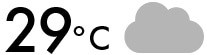 29℃くもり