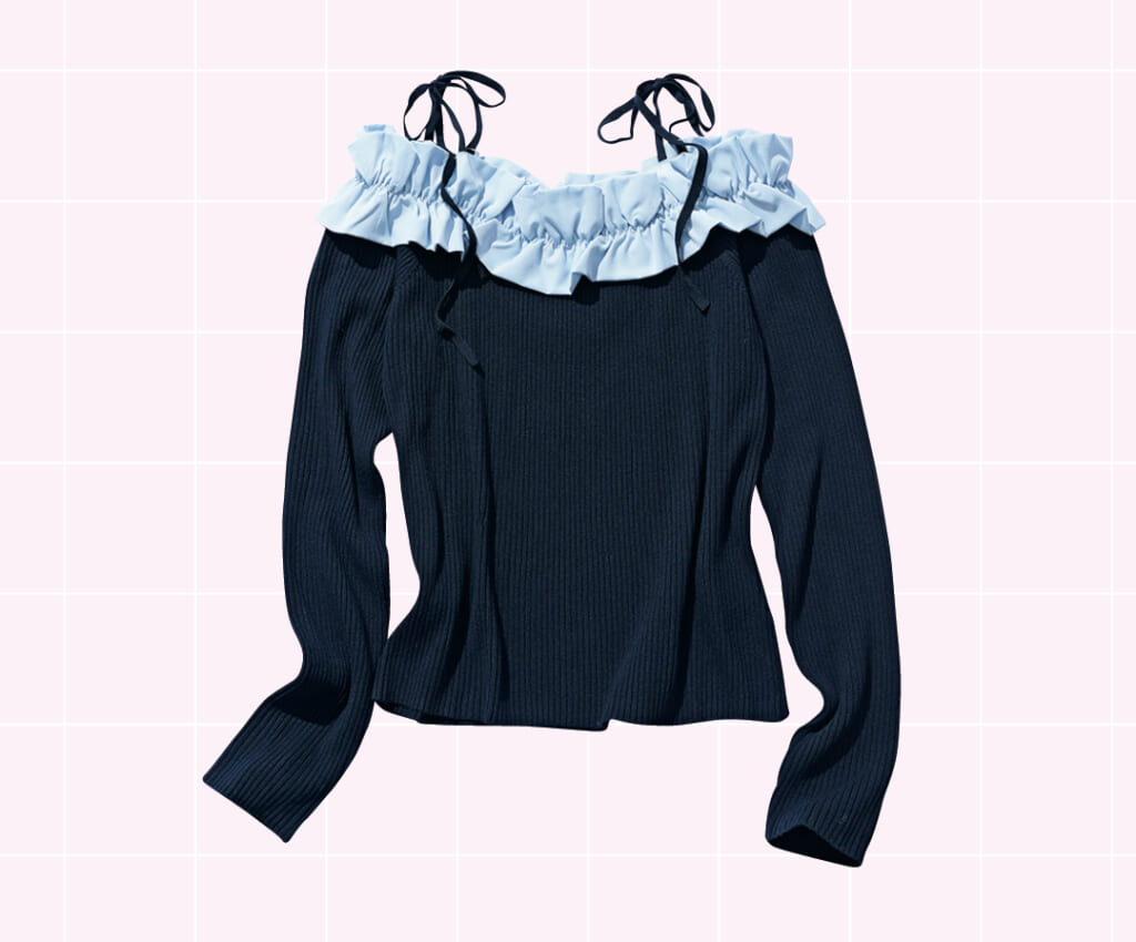 GRL(グレイル)花びらフリルトップス