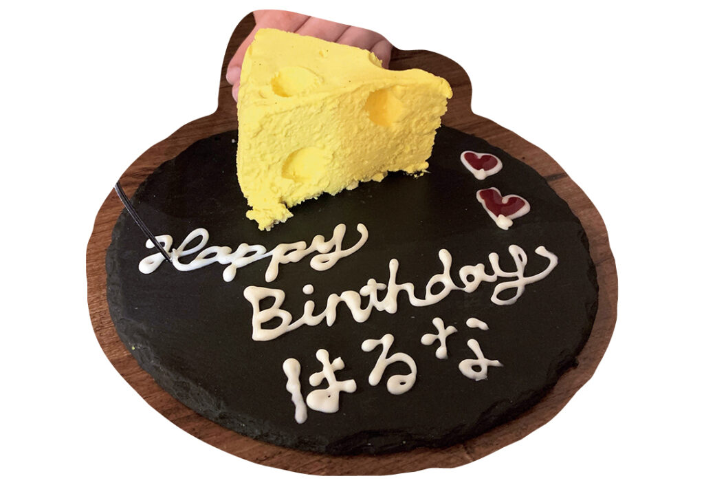 心浮き立つ穴のあいたチーズビジュアル（大学3年）