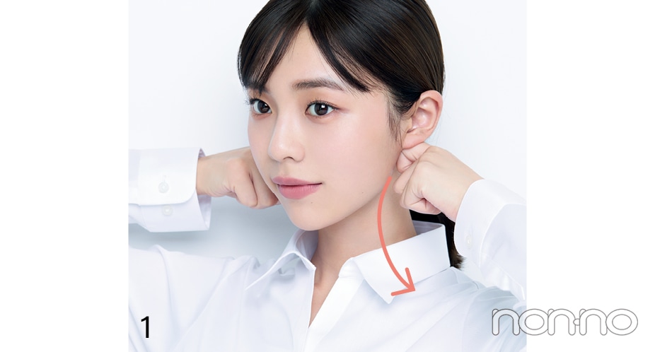 菊地姫奈の証明写真メイクのルールプロセスカット52