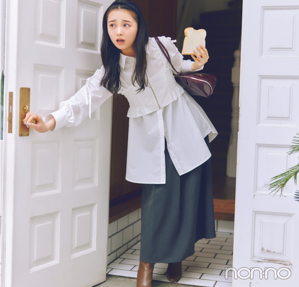 林芽亜里の大学生着回しモデルカット4-2