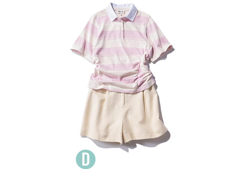 こなれカジュアル派の作り置き通学コーデ4