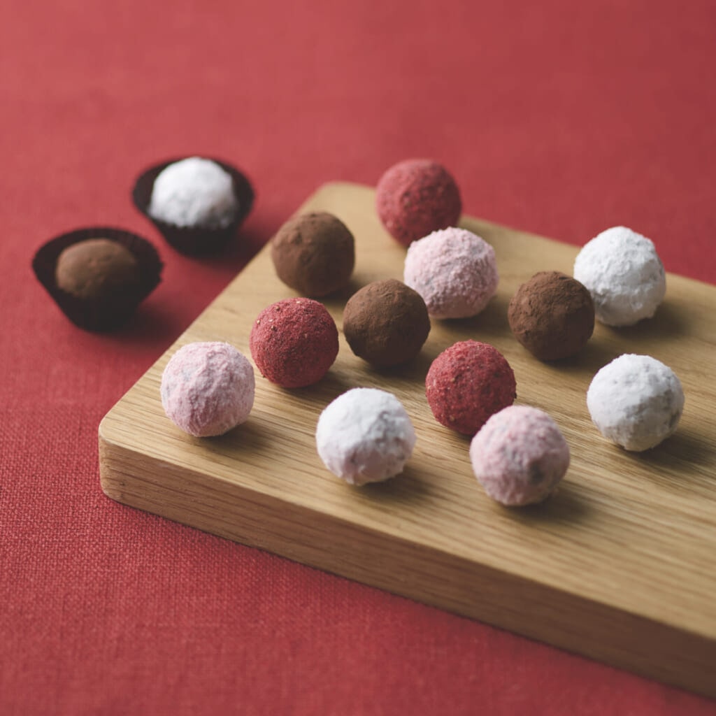 無印良品の「自分でつくるトリュフ」の出来上がり見本