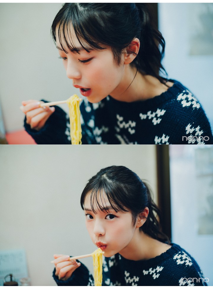 菊地姫奈のひなでぃぐ。第7回のラーメンを食べる菊地姫奈