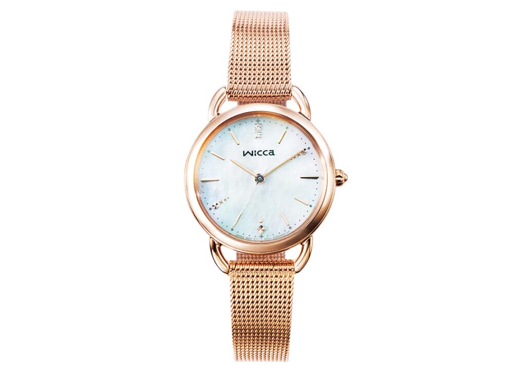 シチズンのメッシュベルト腕時計