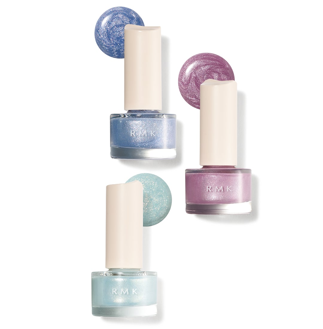RMKシャイン ラッシュ ネイルカラー（上）08・（中）09・（下）EX-01