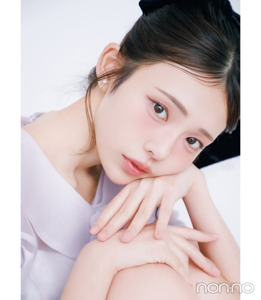 菊地姫奈のネコ顔メイクの目元HOW TO