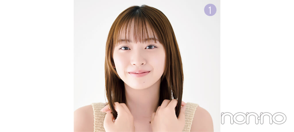 村上なずなのみるきー肌、みるきー髪プロセスカット3-1